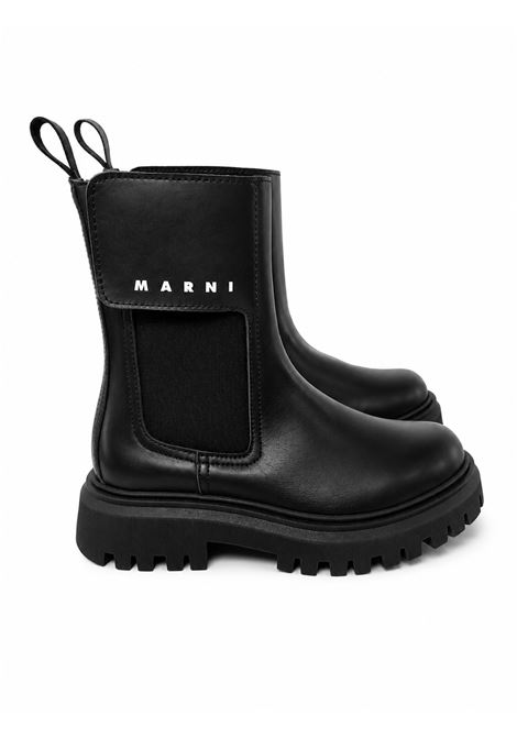 Stivale con logo MARNI KIDS | 838221